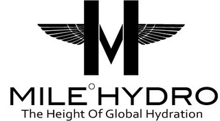MH MILE° HYDRO THE HEIGHT OF GLOBAL HYDRATION logo