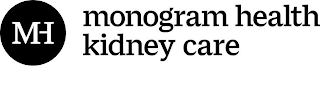 MH MONOGRAM HEALTH KIDNEY CARE logo