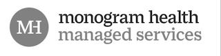 MH MONOGRAM HEALTH MANAGED SERVICES logo
