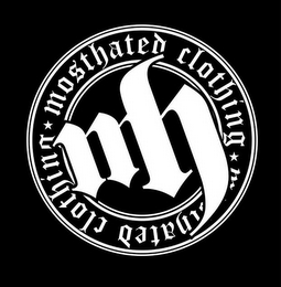 MH MOST HATED CLOTHING logo