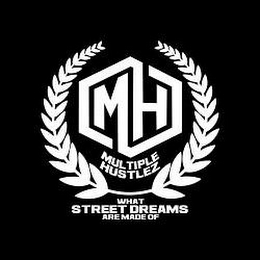 MH MULTIPLE HUSTLEZ WHATS STREET DREAMS ARE MADE OF logo
