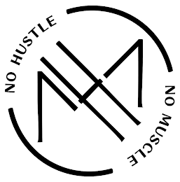 MH NO HUSTLE NO MUSCLE logo