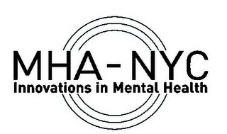 MHA-NYC INNOVATIONS IN MENTAL HEALTH logo