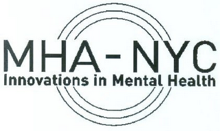 MHA-NYC INNOVATIONS IN MENTAL HEALTH logo