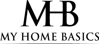 MHB MY HOME BASICS logo