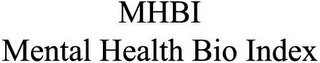 MHBI MENTAL HEALTH BIO INDEX logo