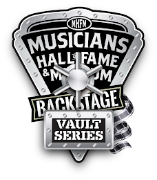 MHFM MUSICIANS HALL OF FAME & MUSEUM BACKSTAGE VAULT SERIES logo