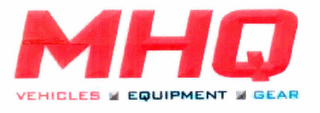 MHQ VEHICLES EQUIPMENT GEAR logo