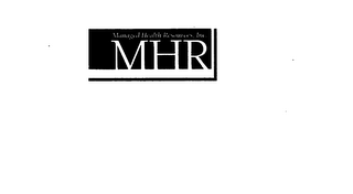 MHR MANAGED HEALTH RESOURCES, INC. logo