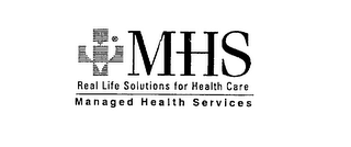 MHS REAL LIFE SOLUTIONS FOR HEALTH CARE MANAGED HEALTH SERVICES logo