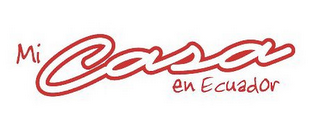 MI CASA EN ECUADOR logo
