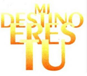 MI DESTINO ERES TU