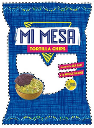 MI MESA TORTILLA CHIPS MADE WITH SEA SALT 21G WHOLE GRAIN BLUE CORN logo