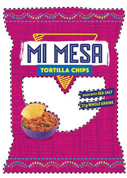 MI MESA TORTILLA CHIPS MADE WITH SEA SALT 21G WHOLE GRAIN logo