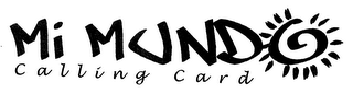 MI MUNDO CALLING CARD logo