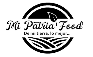 MI PATRIA FOOD DE MI TIERRA, LO MEJOR... logo