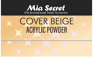 MIA SECRET PROFESSIONAL NAIL SYSTEM COVER BEIGE ACRYLIC POWDER logo
