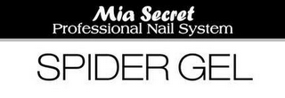 MIA SECRET PROFESSIONAL NAIL SYSTEM SPIDER GEL logo
