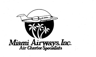 MIAMI AIRWAYS, INC. AIR CHARTER SPECIALISTS logo