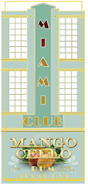 MIAMI CLUB MANGO CELLO FLAVORED 750ML RUM 56 PROOF 28%ALC. /VOL MIAMI USA logo