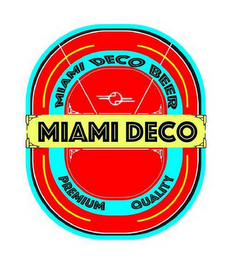 MIAMI DECO BEER MIAMI DECO PREMIUM QUALITY logo