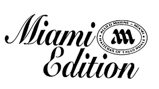MIAMI EDITION AM ALLIED MARINE MIAMI HATTERAS OF LAUDERDALE logo