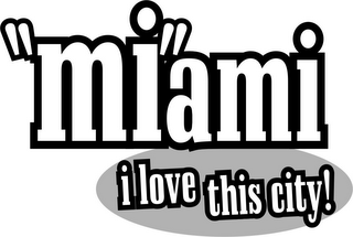 "MI"AMI I LOVE THIS CITY! logo