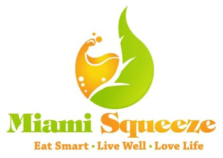 MIAMI SQUEEZE  EAT SMART. LIVE WELL. LOVE LIFE. logo
