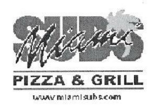 MIAMI SUBS PIZZA & GRILL WWW.MIAMISUBS.COM logo