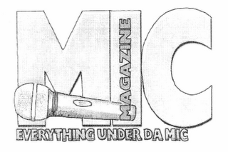 MIC MAGAZINE EVERYTHING UNDER DA MIC logo