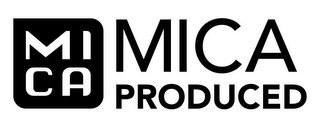 MICA MICA PRODUCED logo