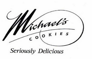 MICHAEL'S COOKIES SERIOUSLY DELICIOUS logo