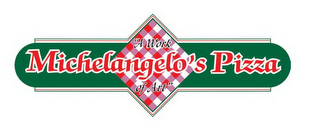 MICHELANGELO'S PIZZA A WORK OF ART logo