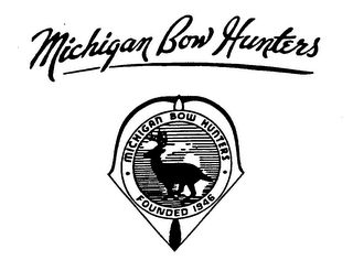 MICHIGAN BOW HUNTERS MICHIGAN BOW HUNTERS FOUNDED 1946 logo