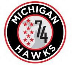 MICHIGAN HAWKS 74 logo