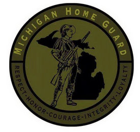MICHIGAN HOME GUARD RESPECT - HONOR - COURAGE - INTEGRITY - LOYALTY logo