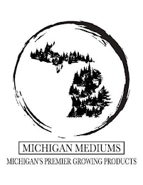 MICHIGAN MEDIUMS MICHIGAN'S PREMIER GROWING PRODUCTS logo