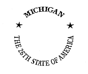 MICHIGAN THE 26TH STATE OF AMERICA logo
