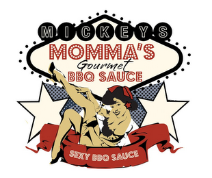 MICKEYS MOMMA'S GOURMET BBQ SAUCE SEXY BBQ SAUCE logo
