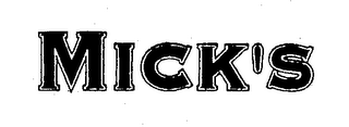 MICK'S logo