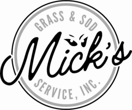 MICK'S GRASS & SOD SERVICE, INC. logo