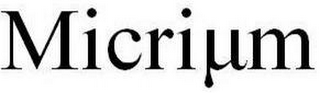 MICRIµM logo