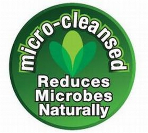 MICRO-CLEANSED REDUCES MICROBES NATURALLY logo