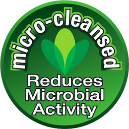 MICRO-CLEANSED REDUCES MICROBIAL ACTIVITY logo