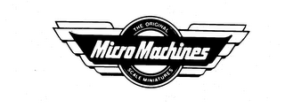 MICRO MACHINES THE ORIGINAL SCALE MINIATURES logo