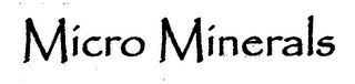 MICRO MINERALS logo
