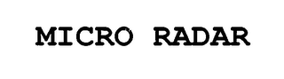 MICRO RADAR logo