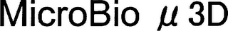 MICROBIO µ 3D logo