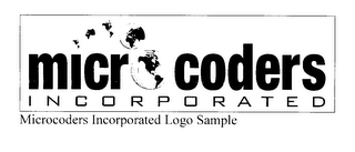 MICROCODERS INCORPORATED LOGO SAMPLE logo