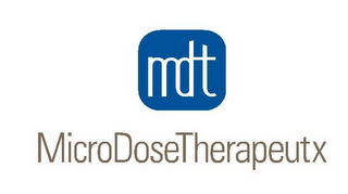 MICRODOSE THERAPEUTX MDT logo